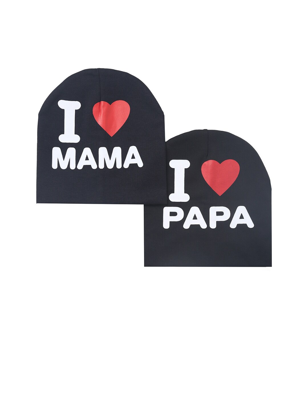 

EL REGALO Pack Of 2 Kids Printed Beanie, Black