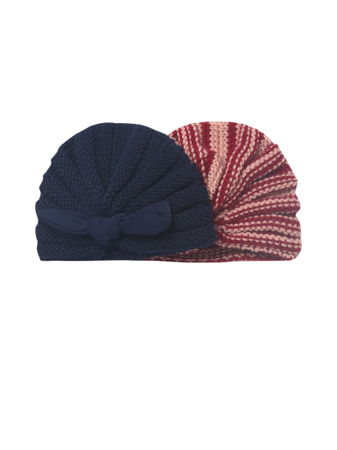 

EL REGALO Pack Of 2 Kids Acrylic Beanie, Navy blue