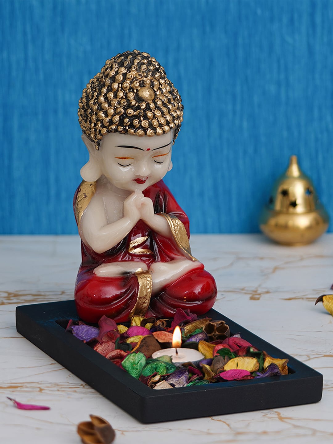 

eCraftIndia Black & Red Idol and Figurine Showpiece