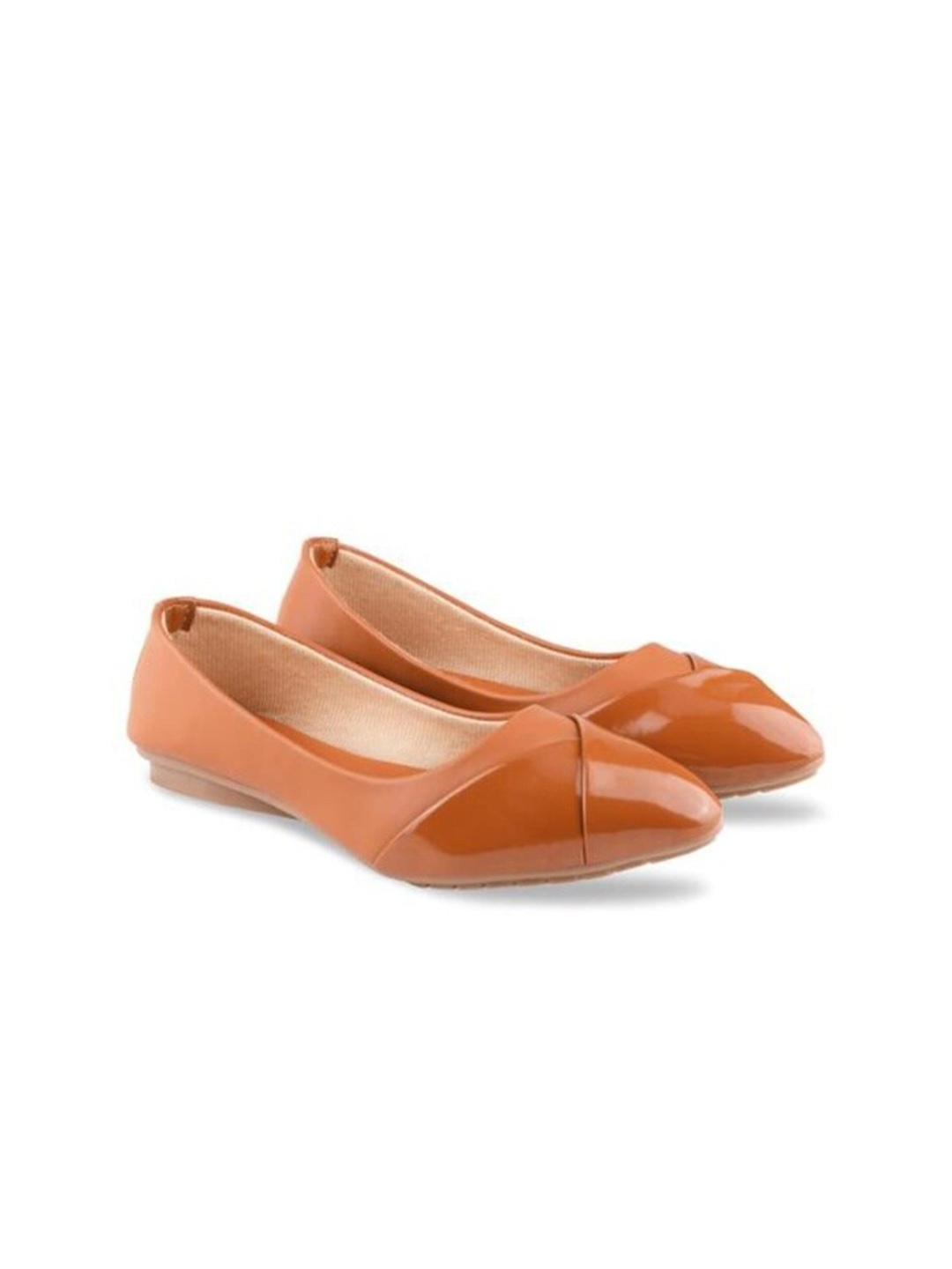 

WOMENS BERRY Women Pointed Toe Ballerinas, Tan