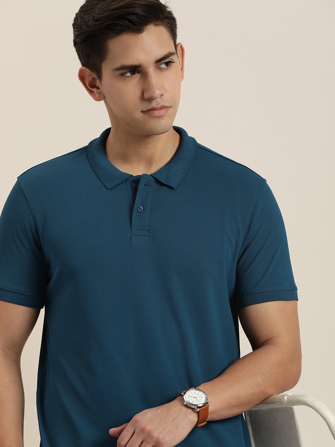 

INVICTUS Polo Collar T-shirt, Teal