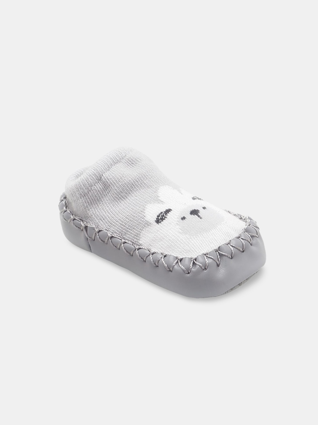 

Hopscotch Infants Self-Design Booties, Grey