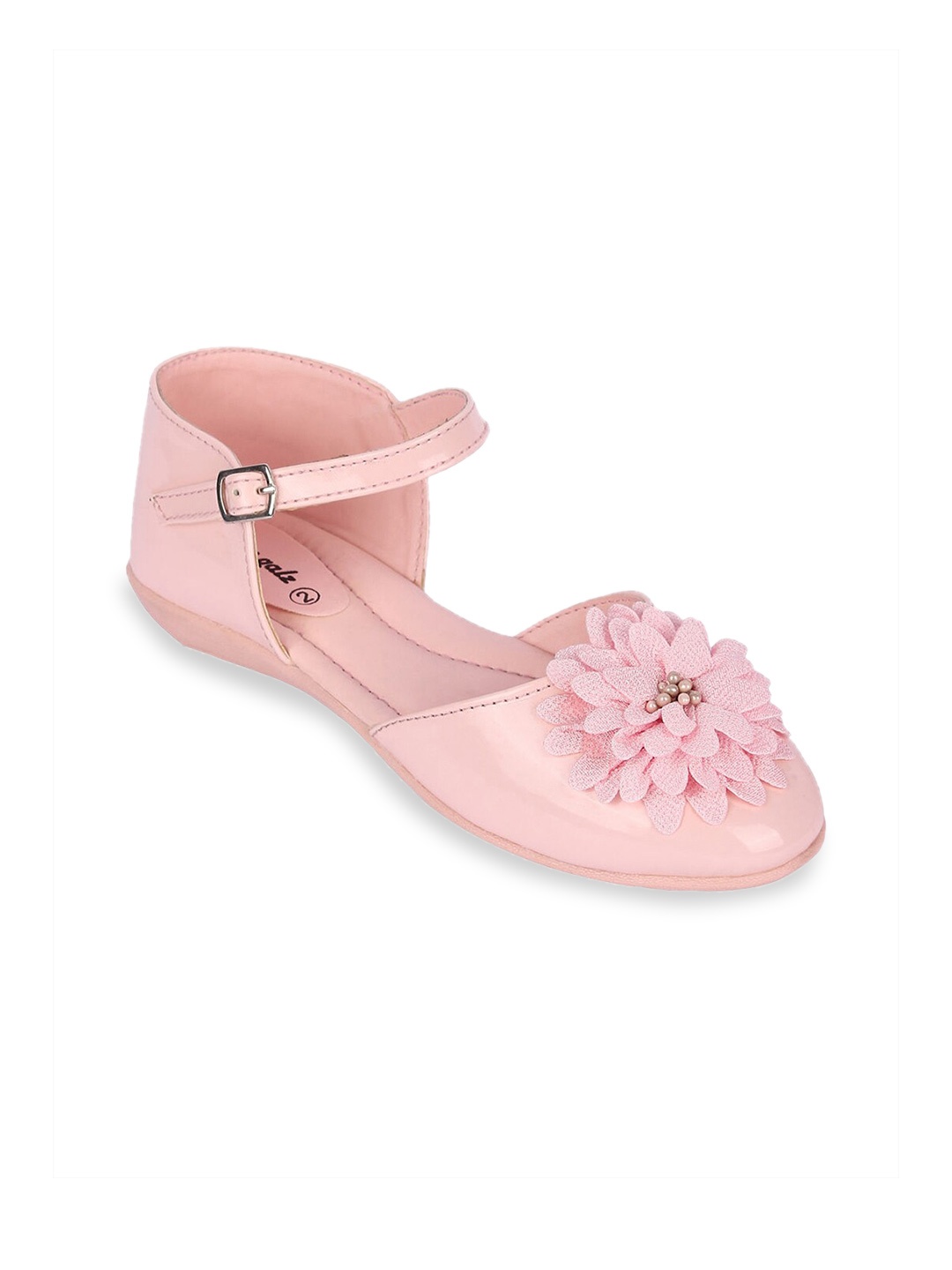 

Hopscotch Girls Pink Embellished Leather Ballerinas Flats