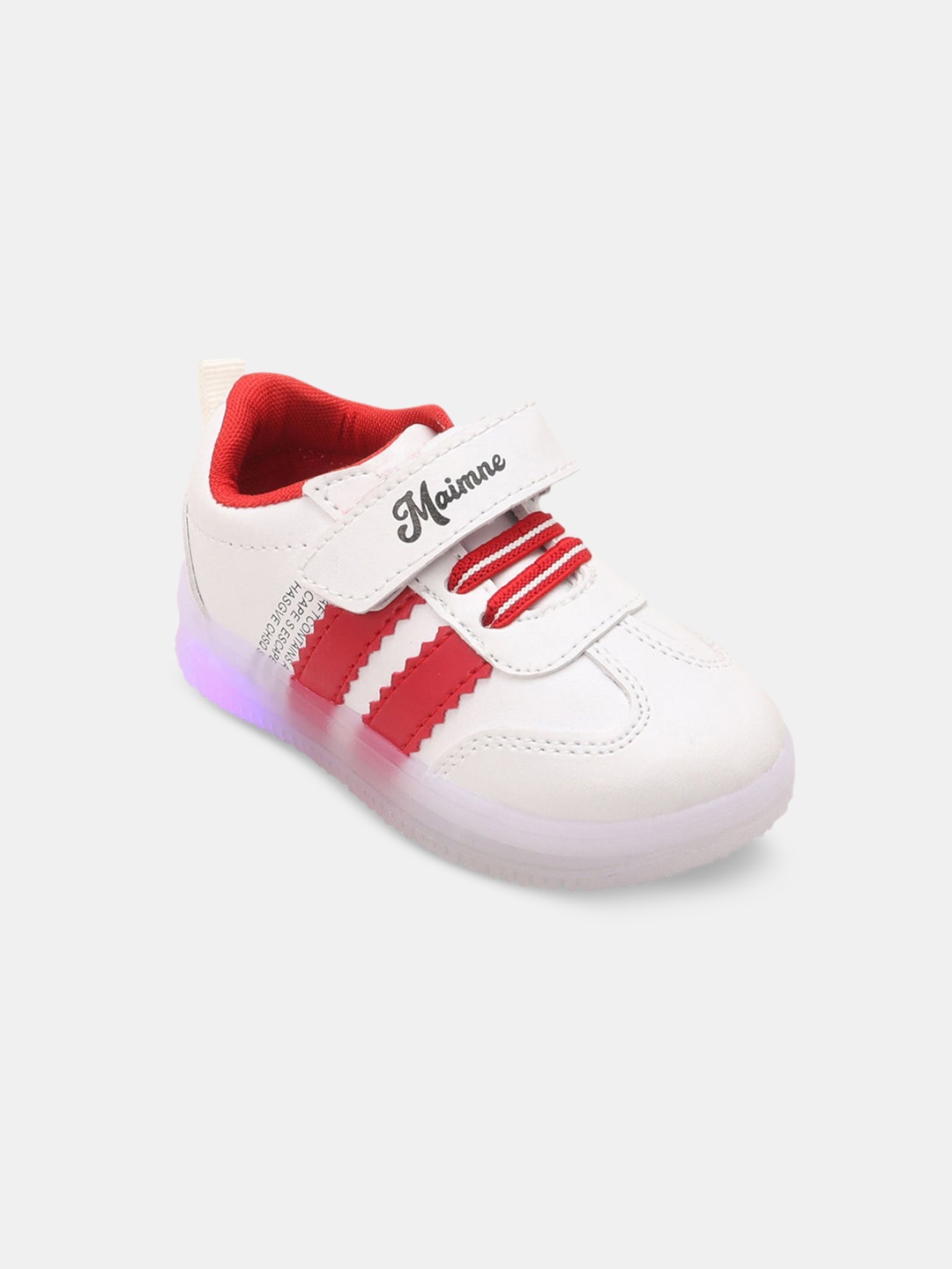 

Hopscotch Kids White Colourblocked PU Slip-On Sneakers