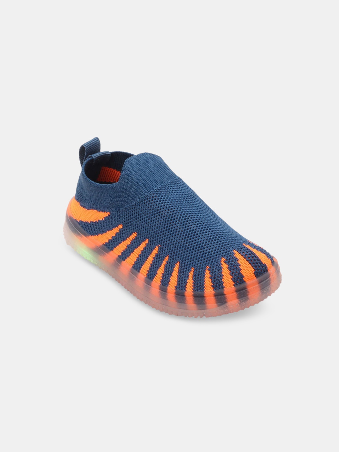 

Hopscotch Kids Blue Printed Slip-On Sneakers