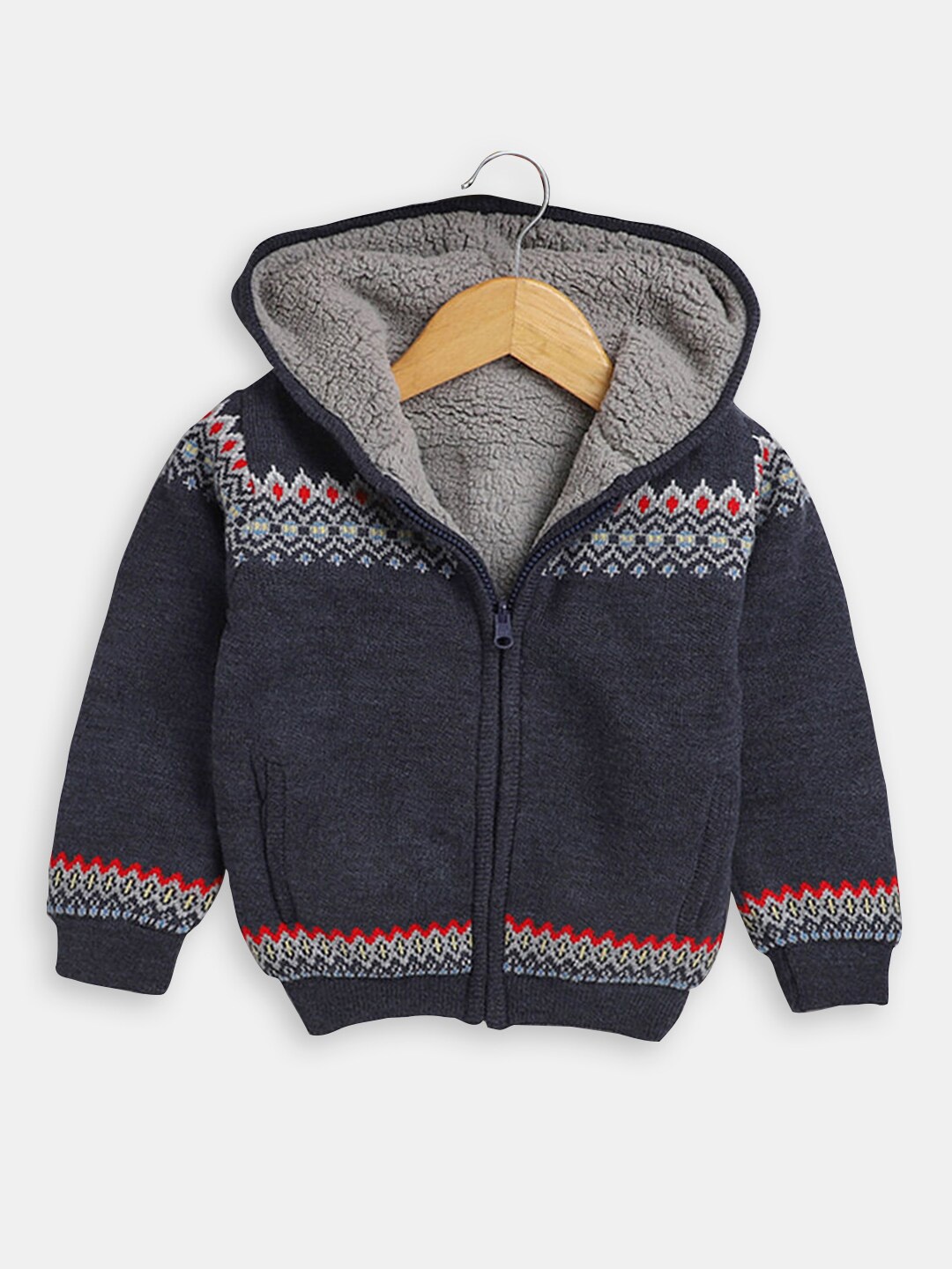 

Hopscotch Boys Printed Cardigan, Blue