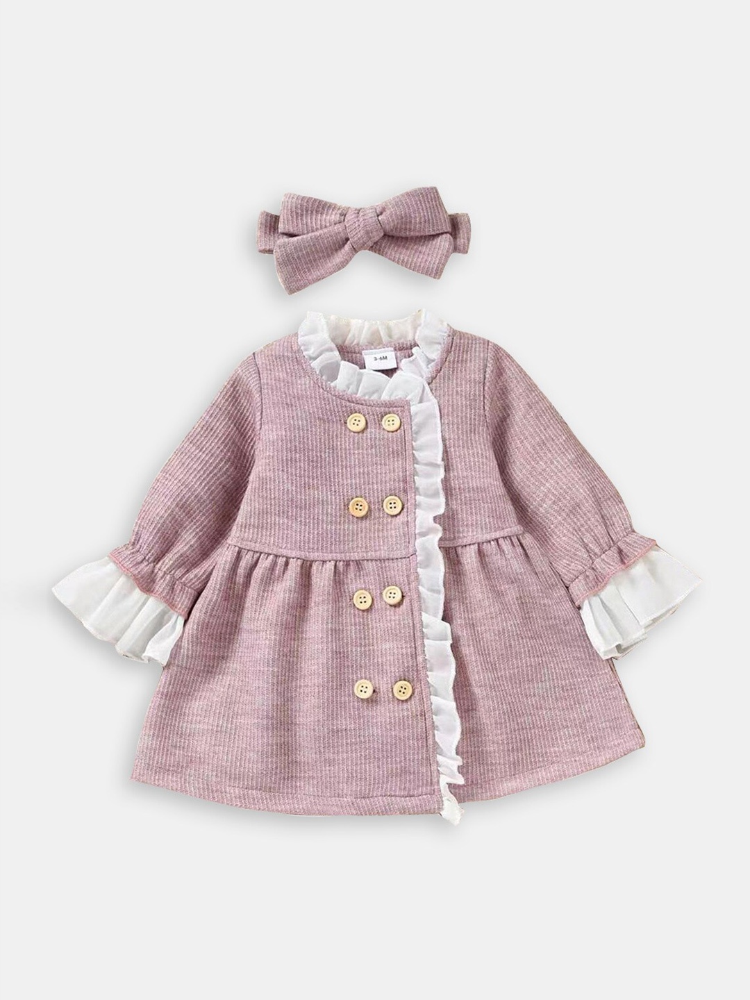 

Hopscotch Infants Girls Longline Coats, Pink
