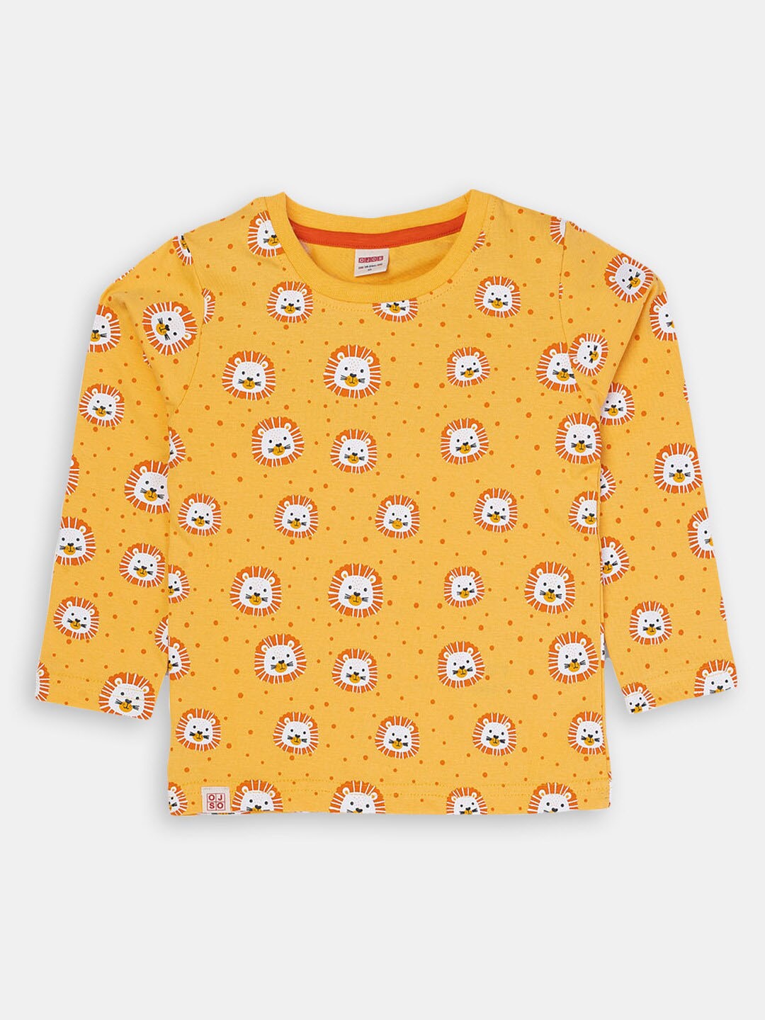 

Hopscotch Boys Cotton Printed T-shirt, Yellow