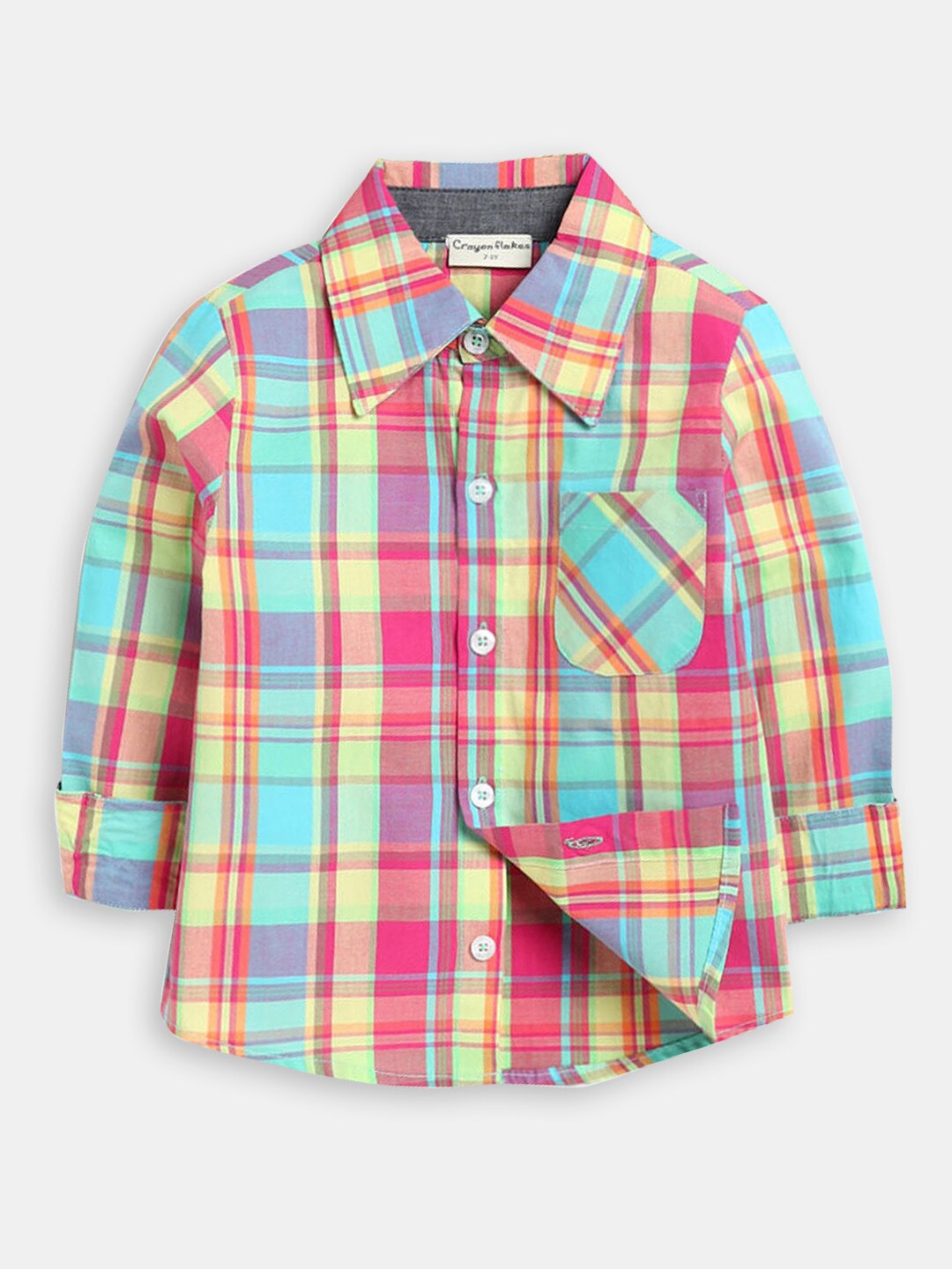 

Hopscotch Boys Pink Classic Tartan Checks Checked Casual Shirt