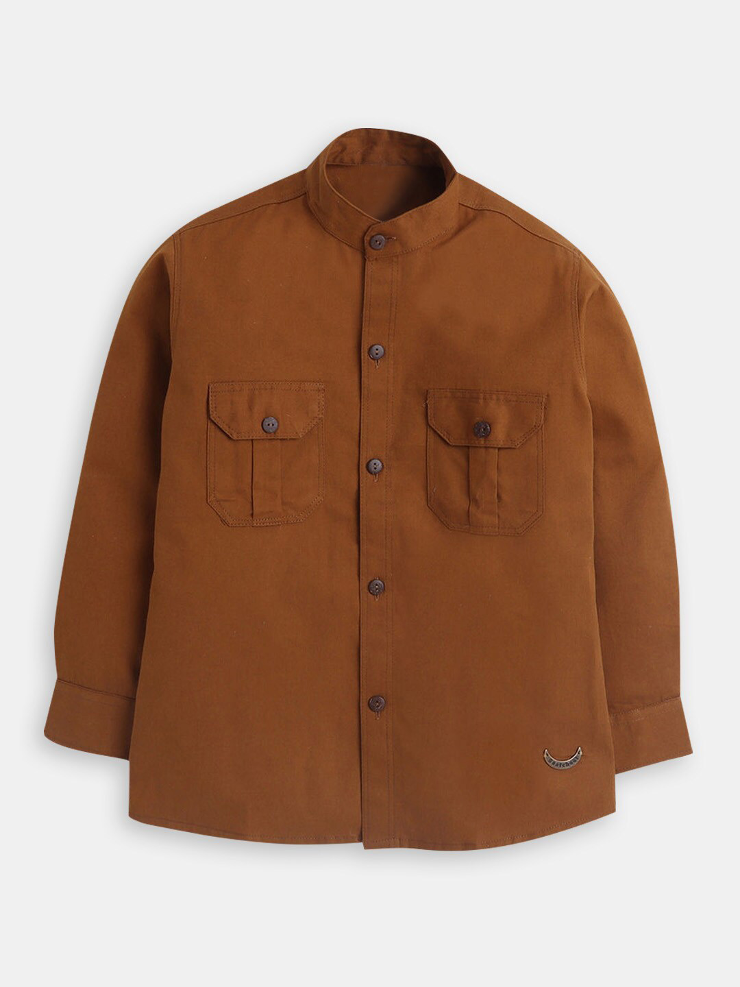 

Hopscotch Boys Classic Casual Cotton Shirt, Brown