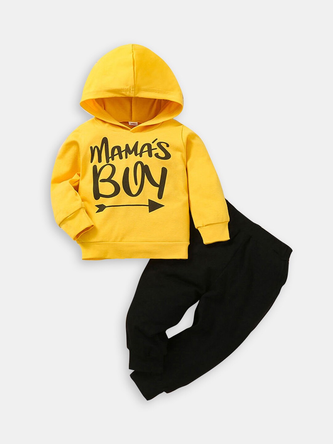 

Hopscotch Boys Printed T-shirt with Trousers, Yellow