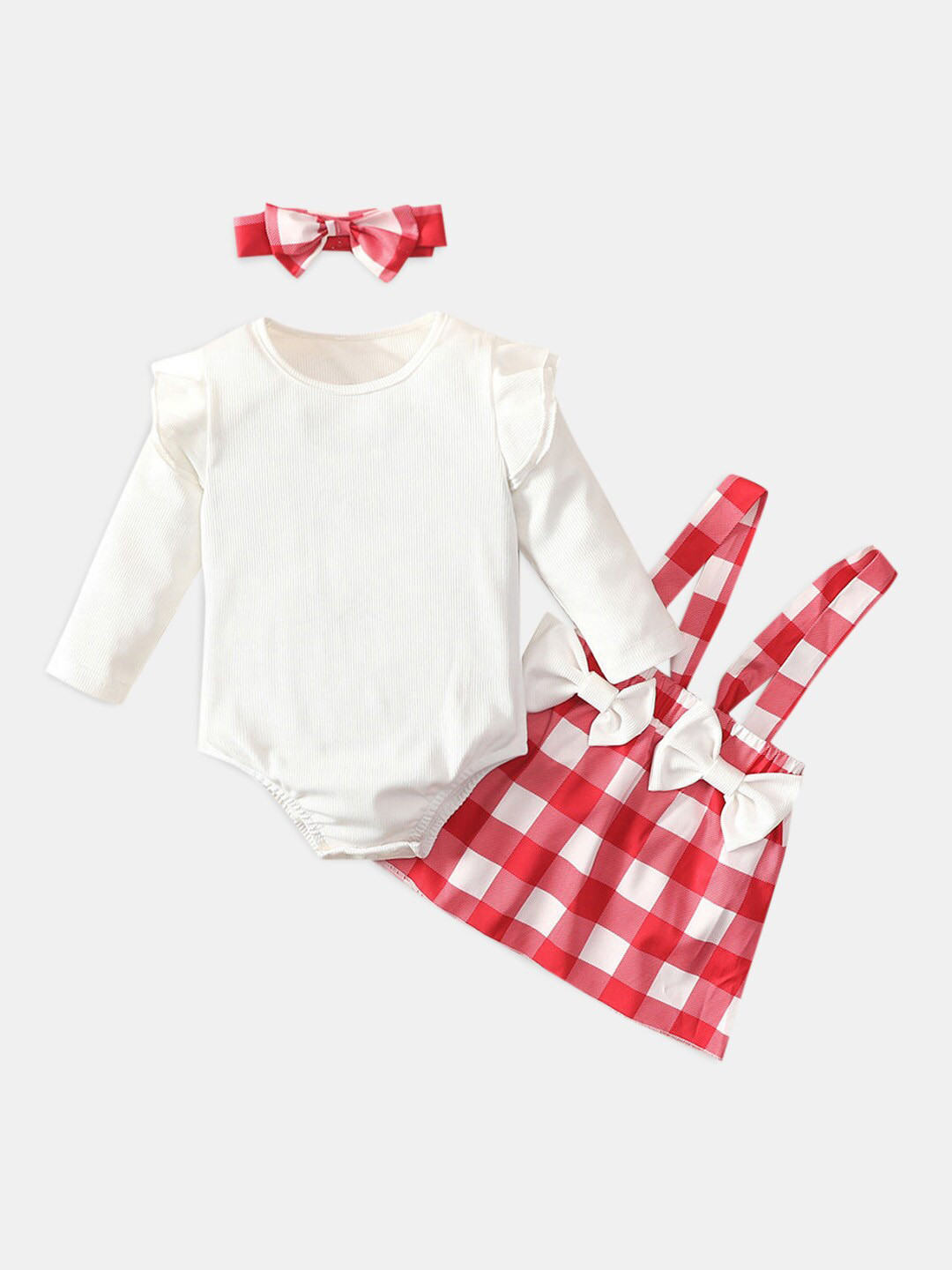 

Hopscotch Girls T-shirt with Skirt, Off white