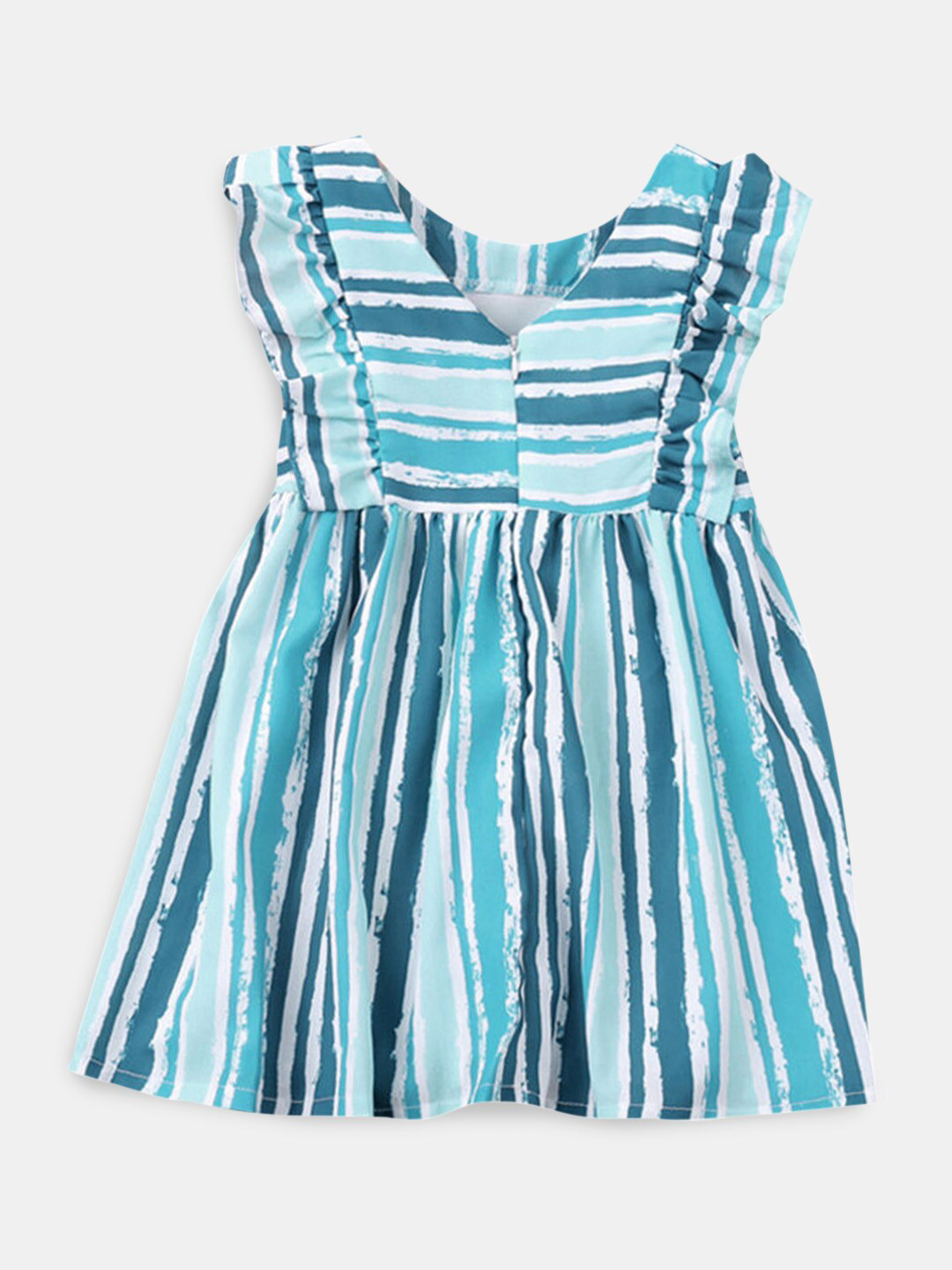 

Hopscotch Girls Striped Dress, Green
