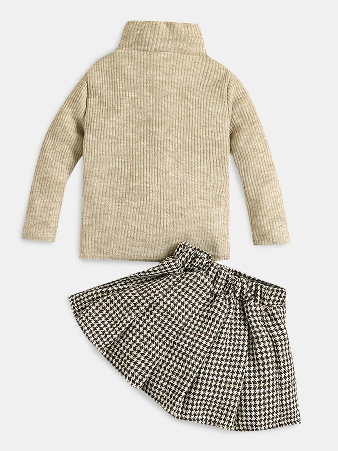 

Hopscotch Girls Top with Skirt, Khaki