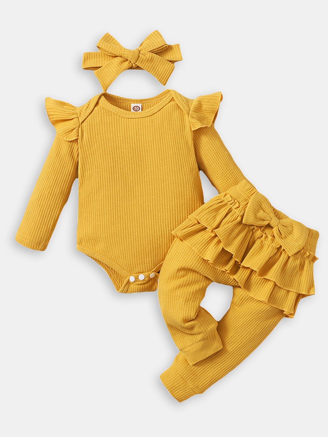 

Hopscotch Girls T-shirt With Trousers, Yellow