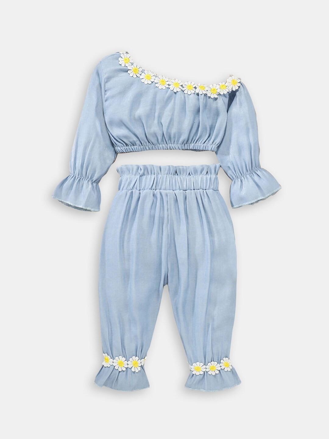 

Hopscotch Girls Top With Trousers, Blue