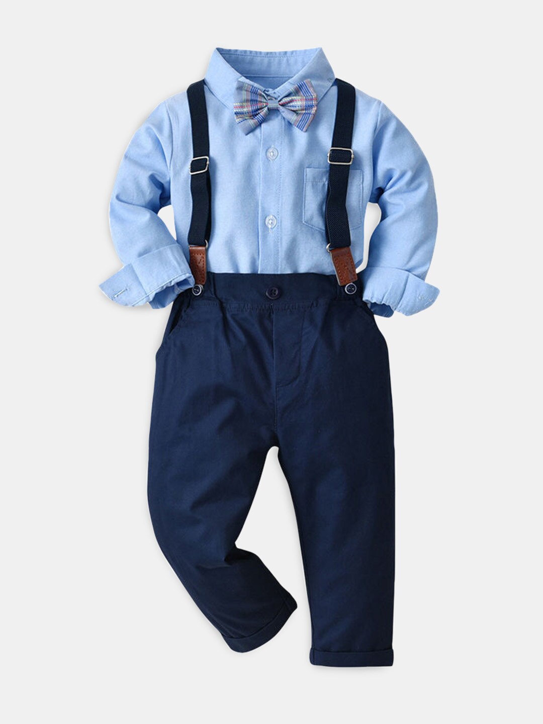 

Hopscotch Boys Shirt with Trousers, Blue