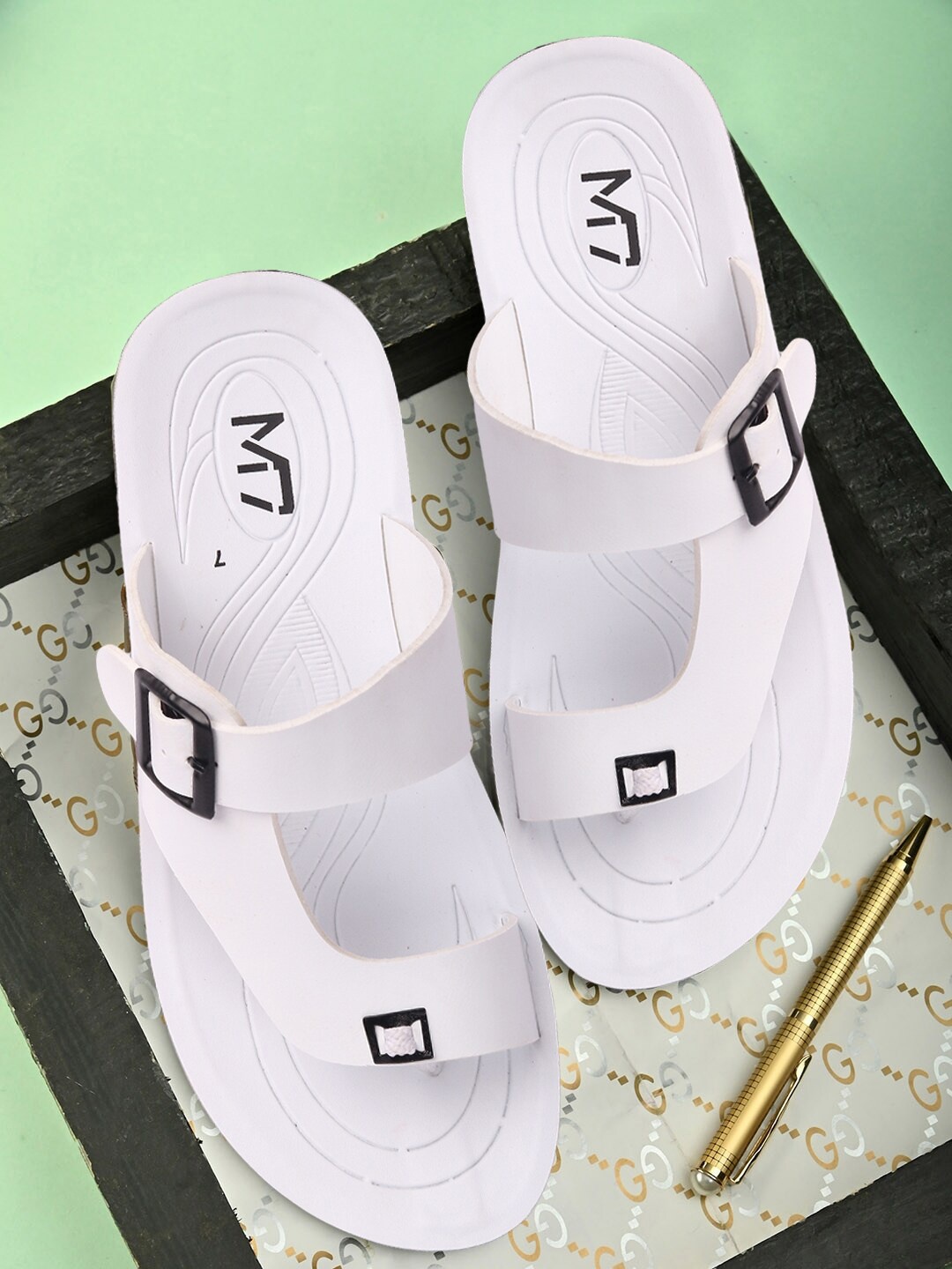 

M7 by Metronaut Men Comfort Sandals, White