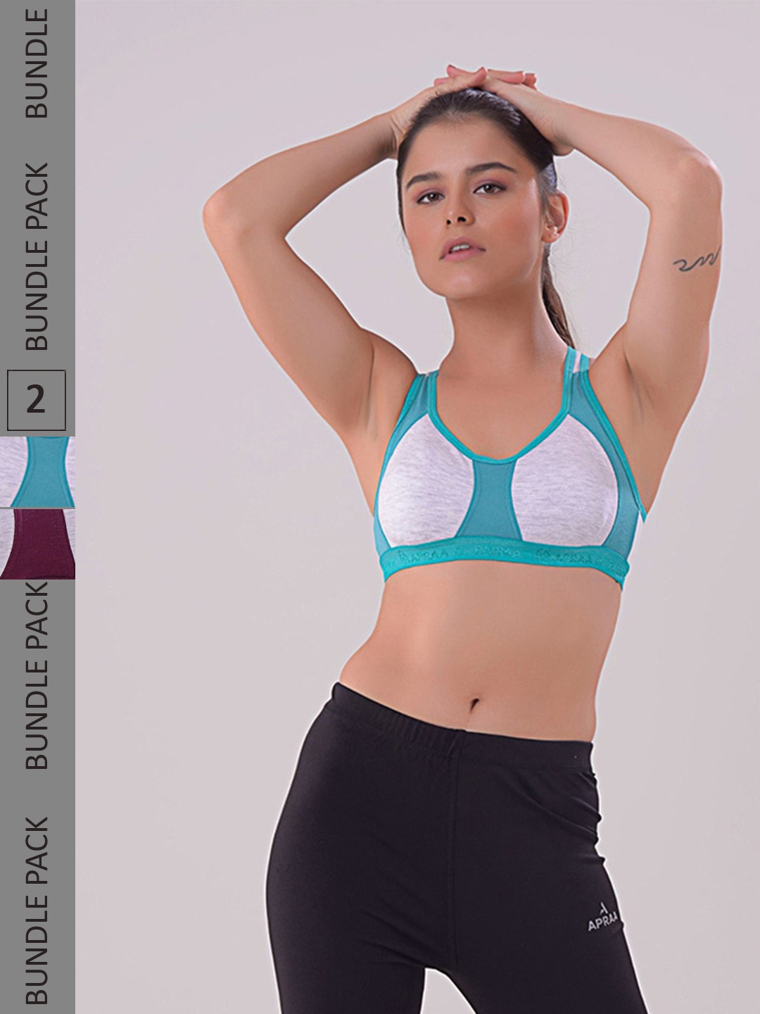 

Apraa & Parma Blue & Maroon Bra