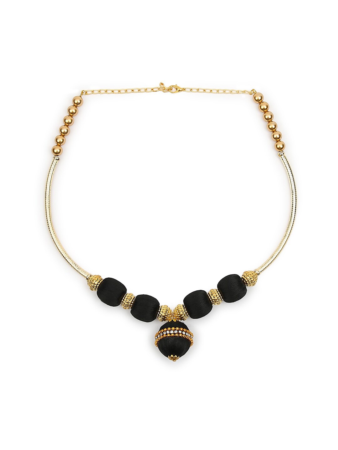 

AKSHARA Gold-Plated Choker Necklace, Black