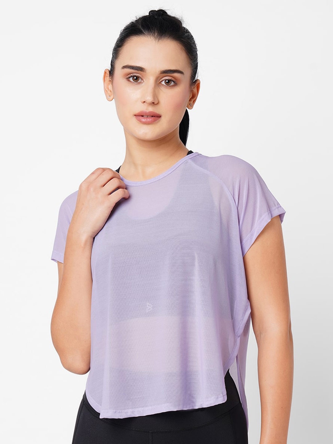 

BODD ACTIVE Women Lavender T-shirt