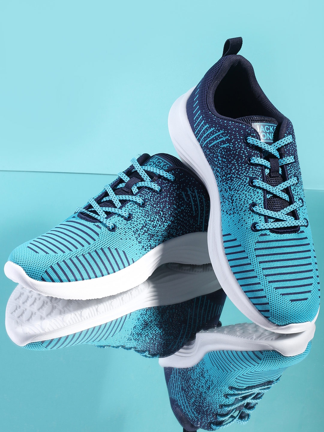 

Jack & Jones Men Woven Design Sneakers, Blue