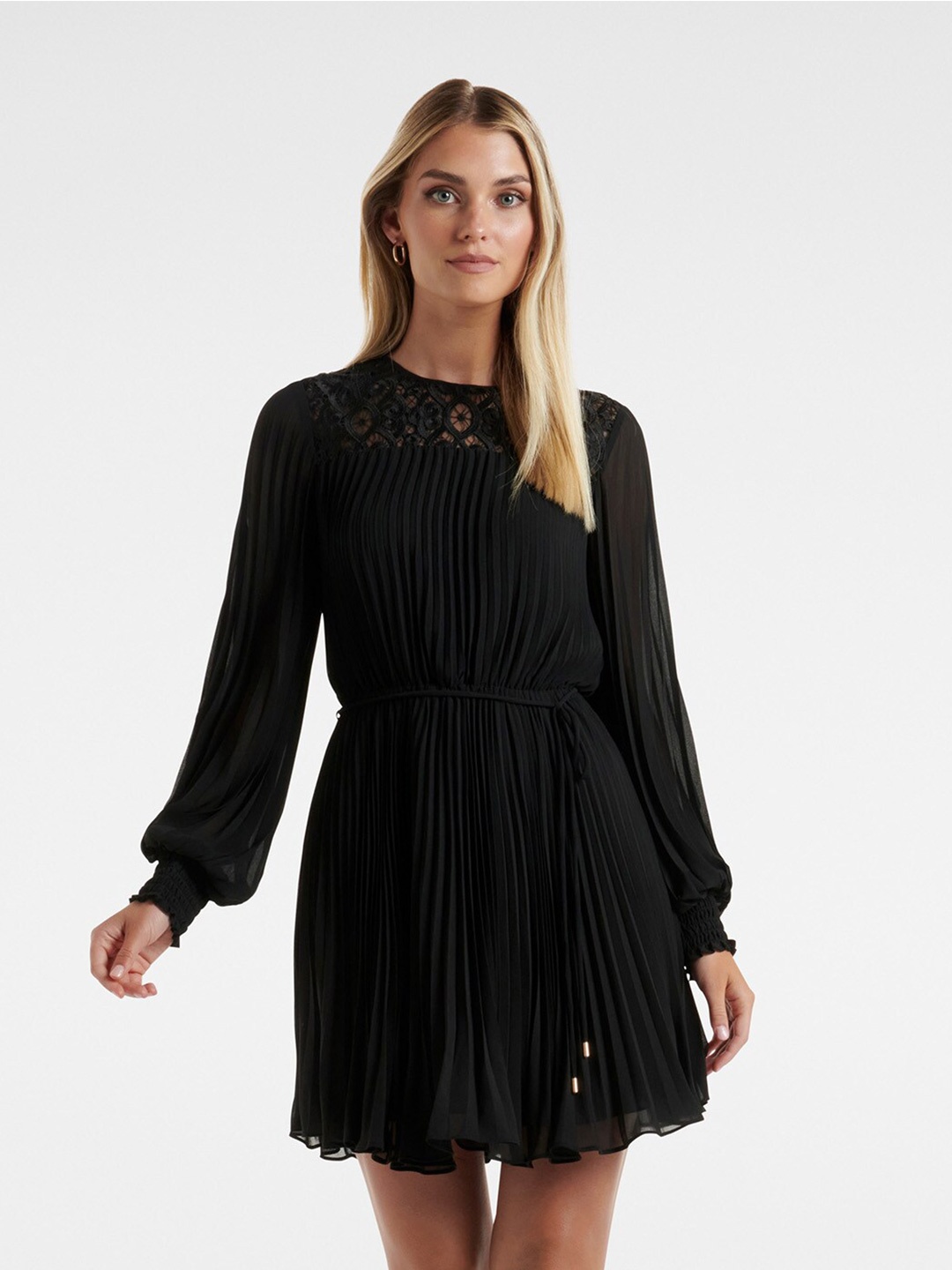 

Forever New Black Fit and Flare Mini Dress