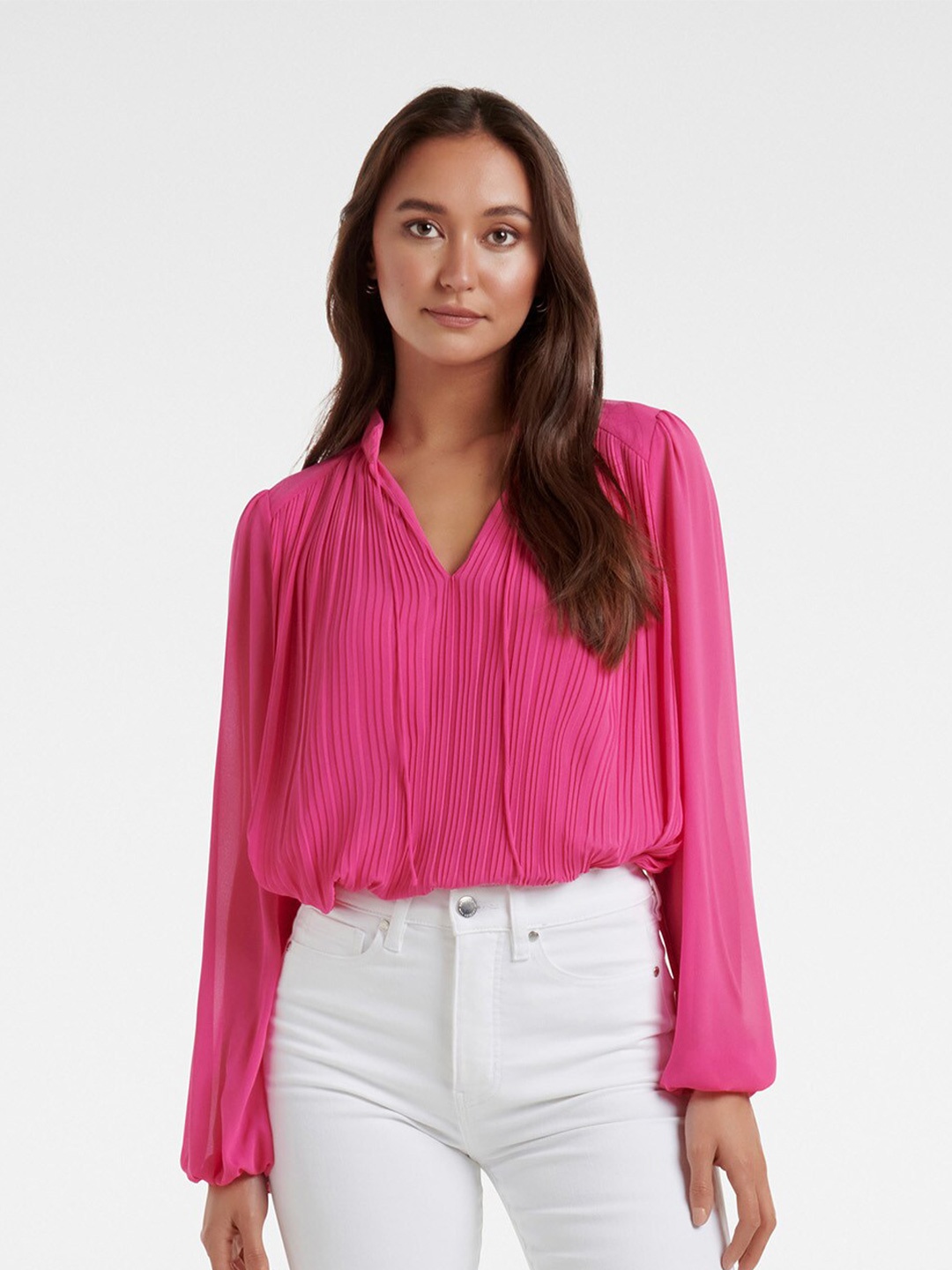 

Forever New Shirt Style Top, Pink