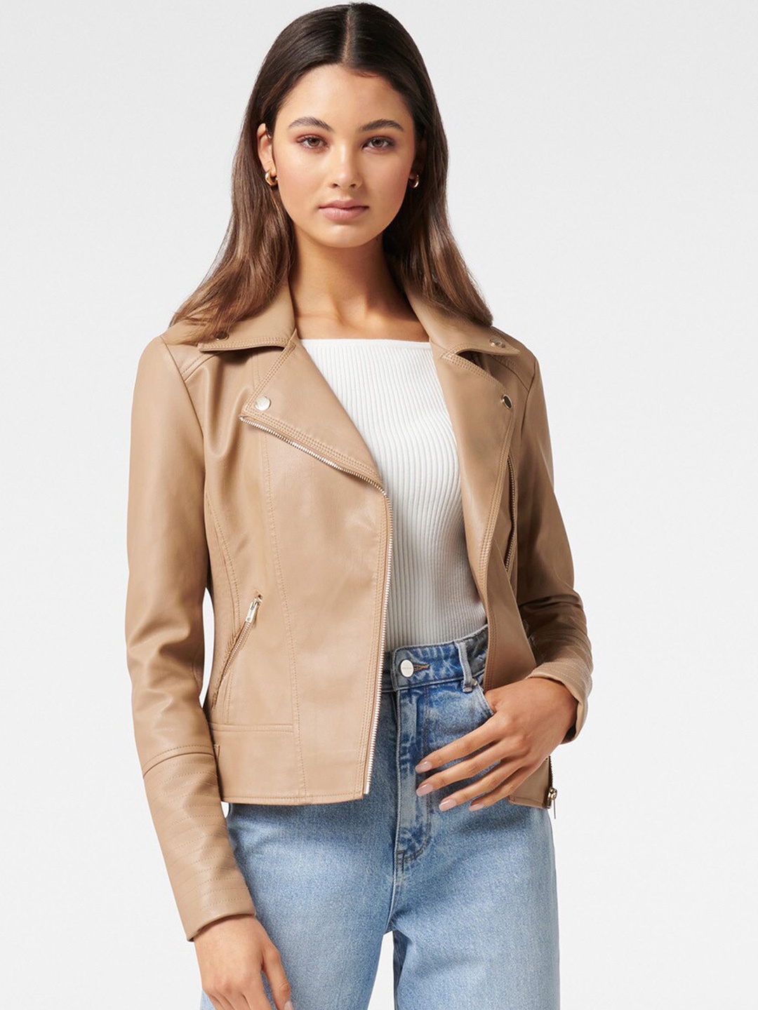 

Forever New Women Beige Tailored Jacket