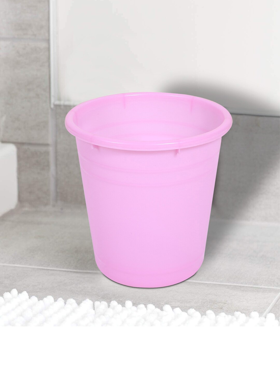 

Kuber Industries Pink Set Of 2 Portable Garbage Basket 10 L Each