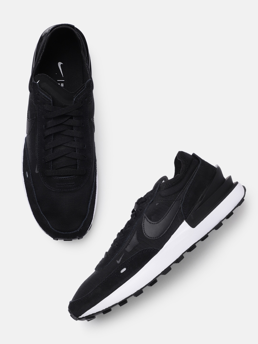 

Nike Men Solid Waffle One Regular Sneakers, Black