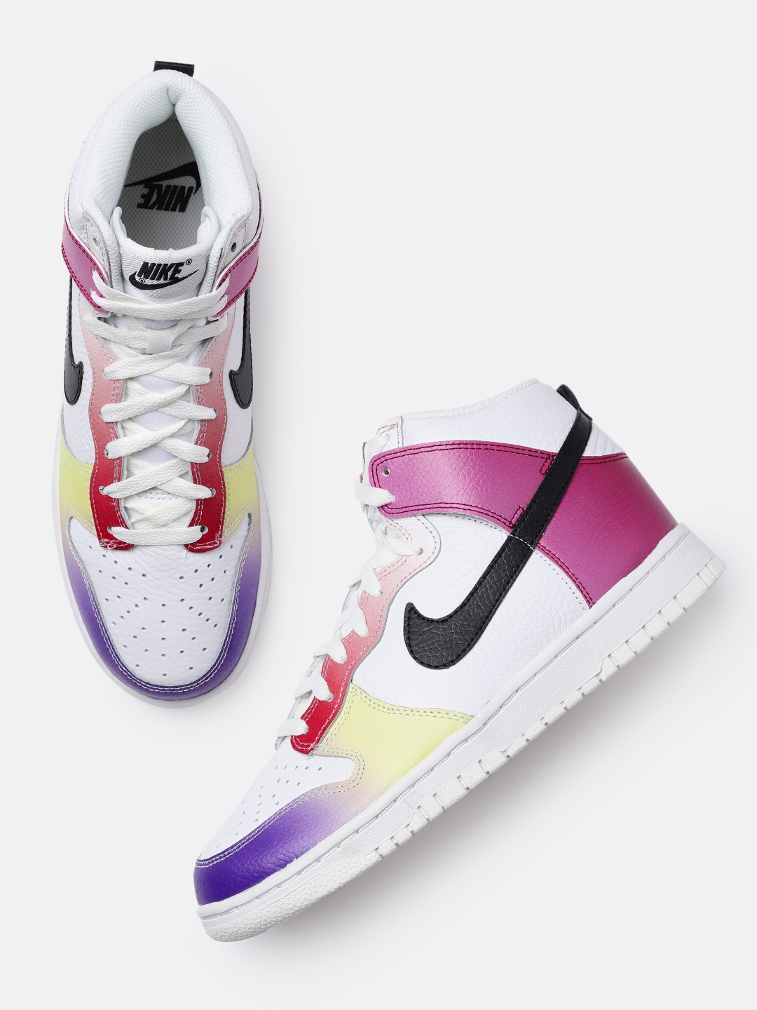 

Nike Women Perforated Leather Mid-Top Sneakers, White