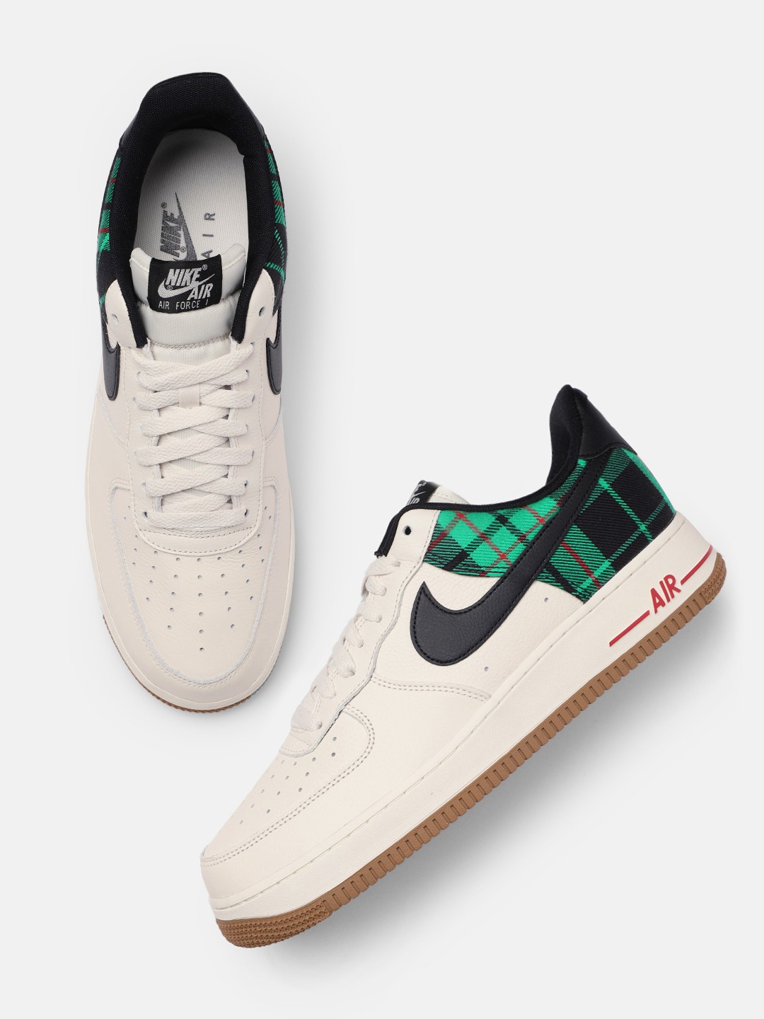 

Nike Men Air Force 1 07 Leather Sneakers, White