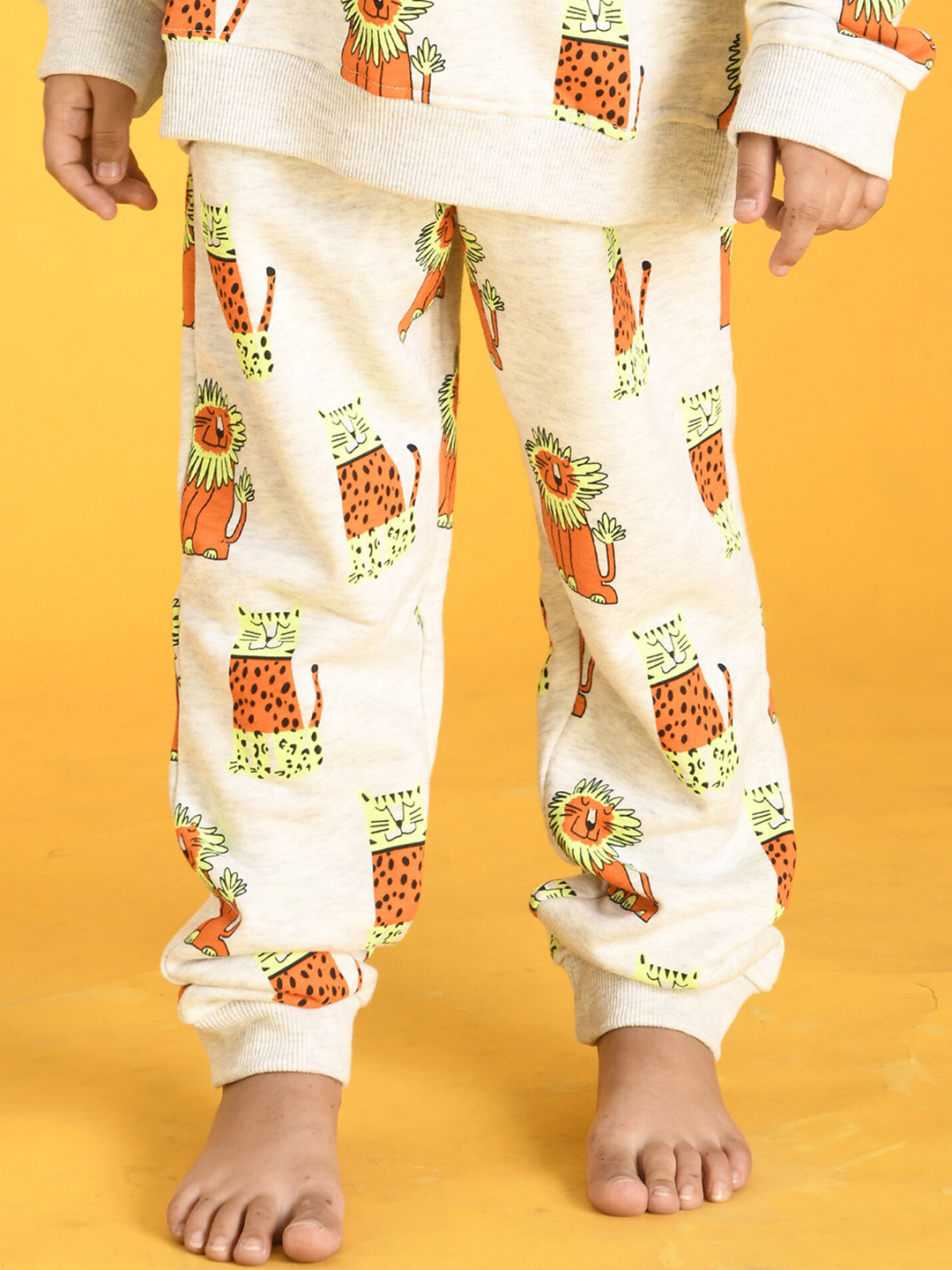 

Anthrilo Boys Printed Jogger Lounge Pant, Off white