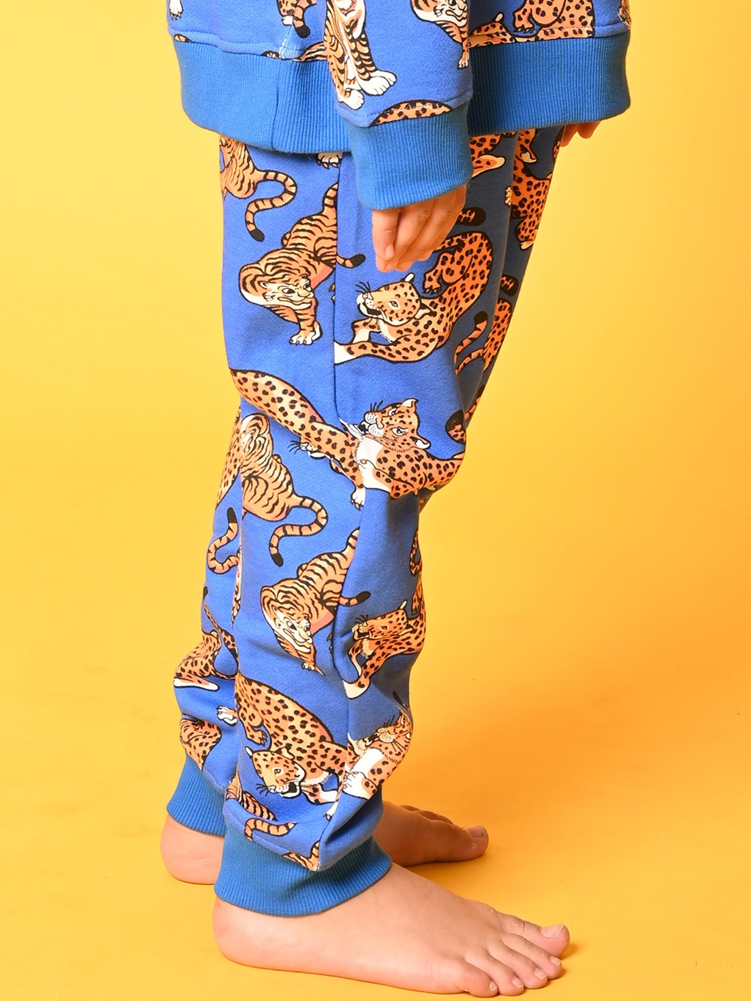 

Anthrilo Boys Printed Fleece Jogger Lounge Pant, Blue