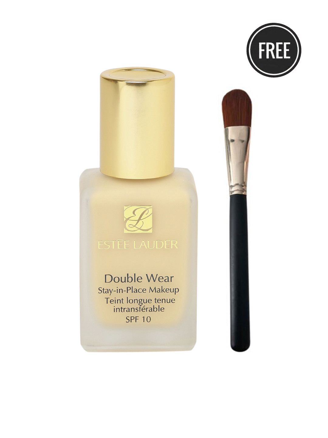 

Estee Lauder Double Wear Stay-In-Place Foundation 30ml-Bone with Foundation Brush, Nude