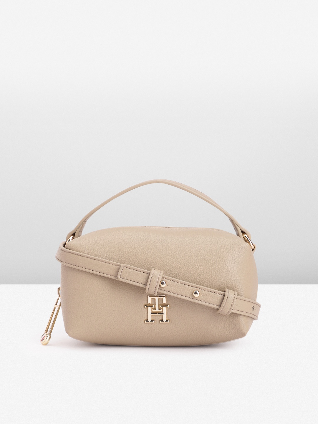 

Tommy Hilfiger Structured Crossbody Sling Bag, Beige