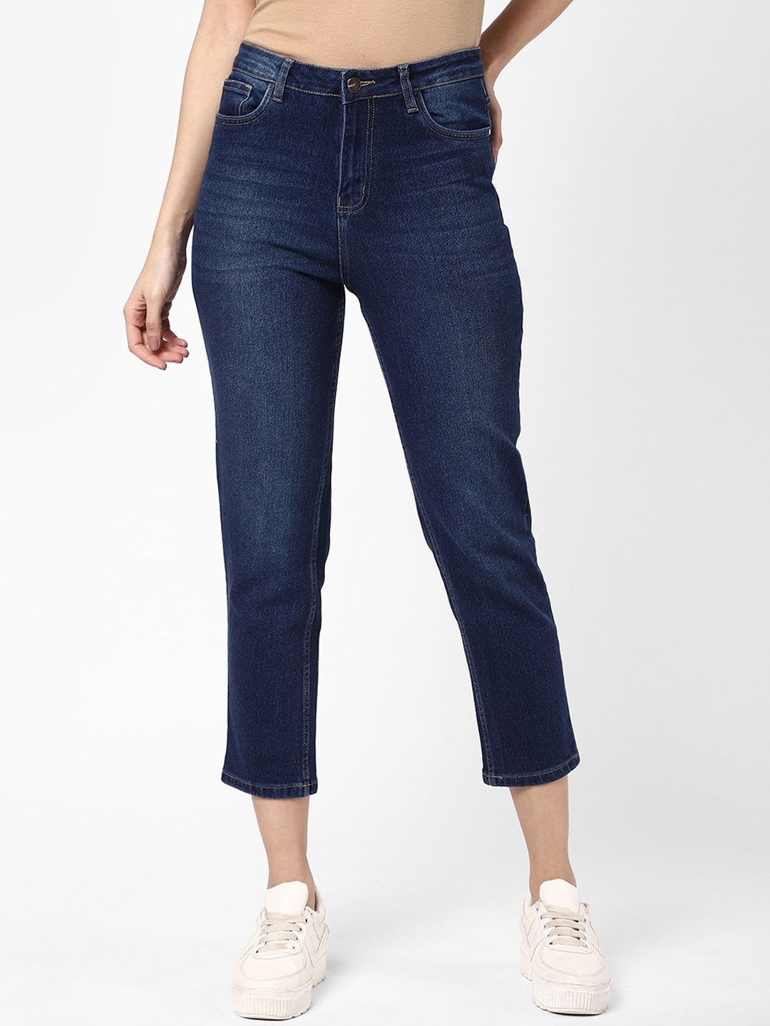 

R&B Women Light Fade Cotton Jeans, Blue