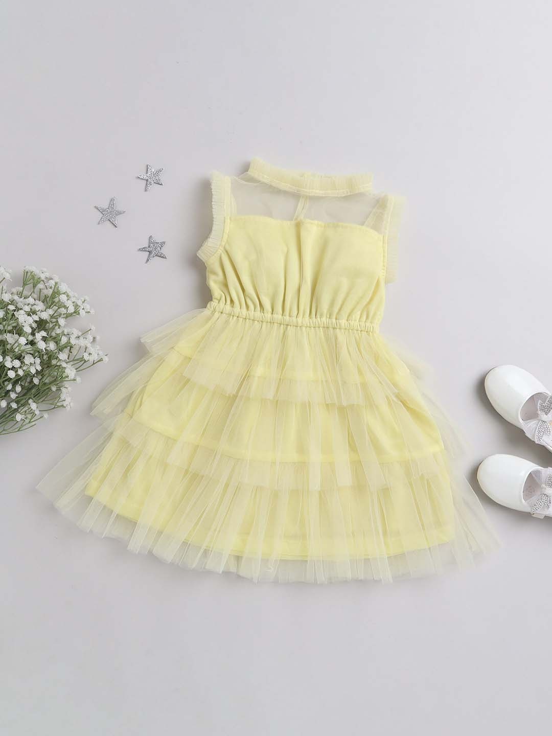 

taffykids Net Dress, Yellow