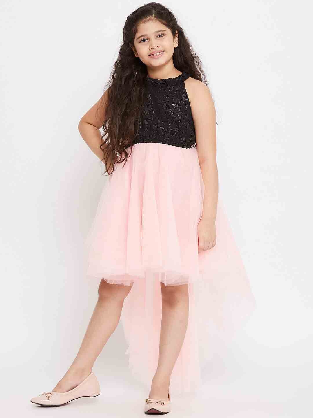 

Stylo Bug Embellished Net Dress, Pink