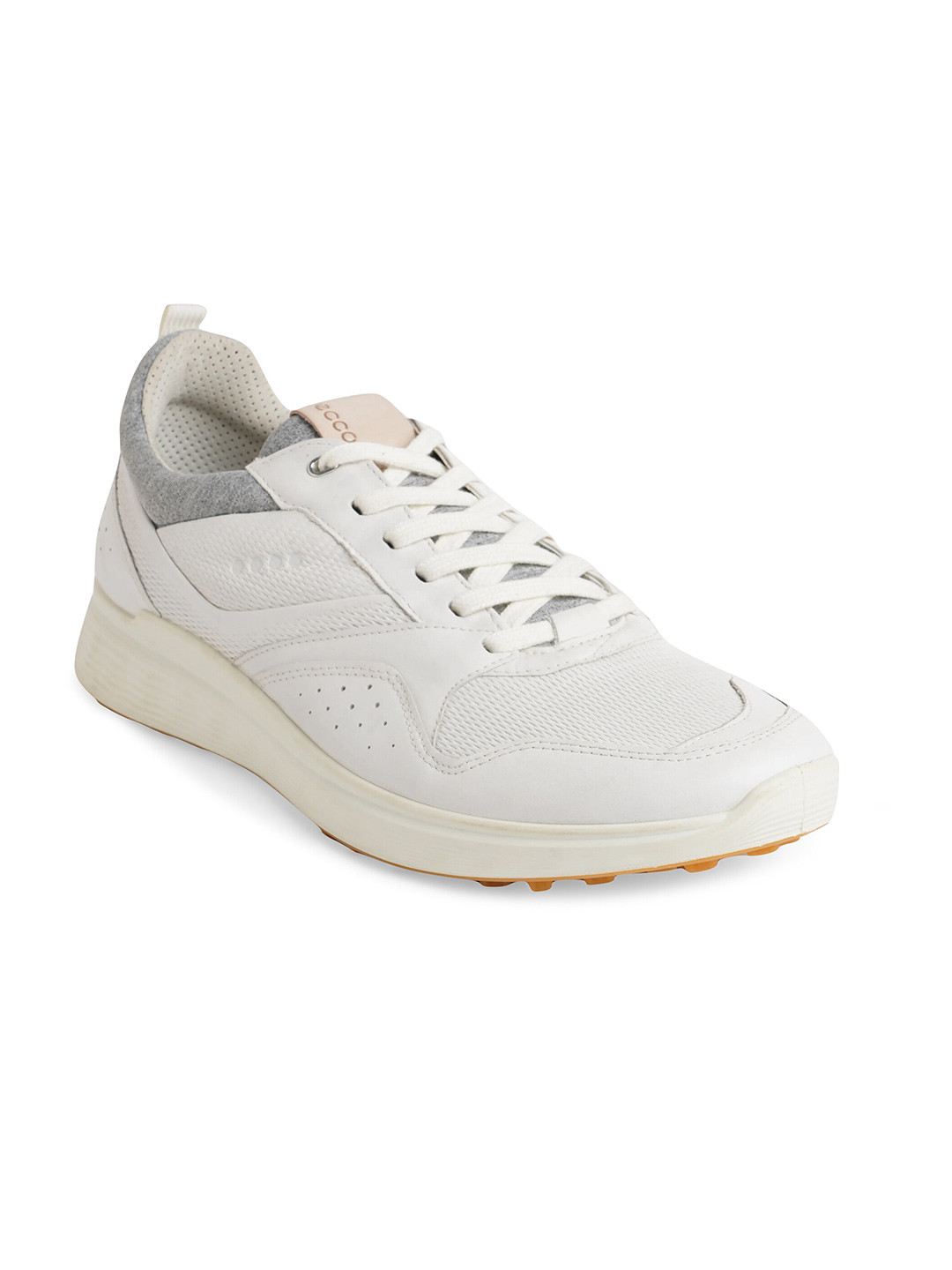 

ECCO Men Leather Golf S Non-Marking Shoes, White
