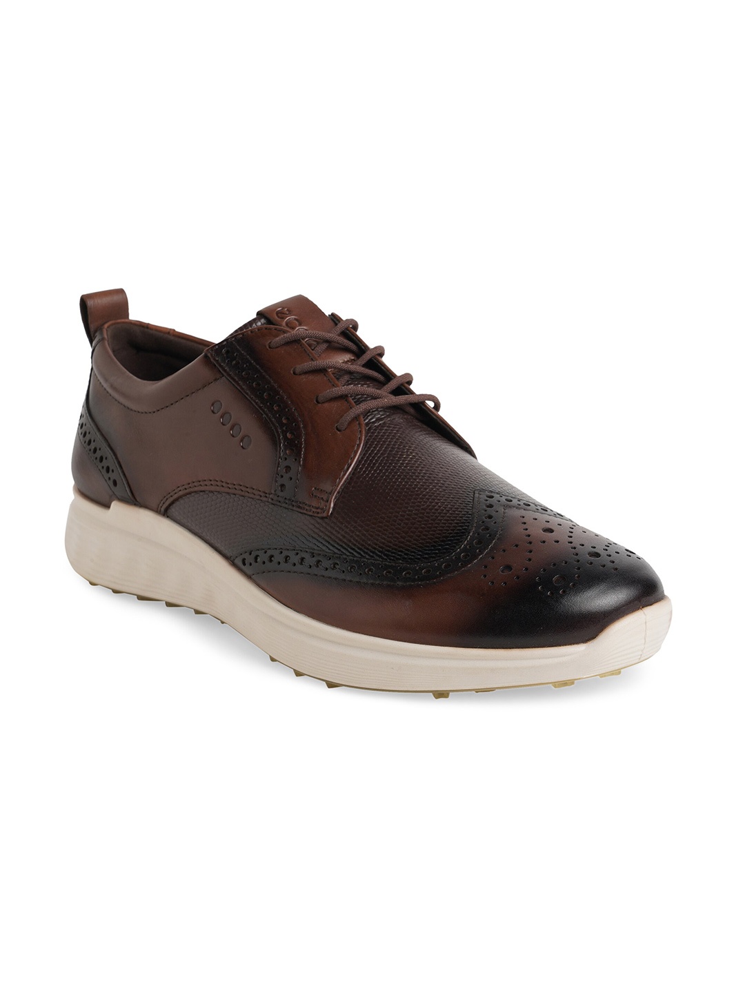 

ECCO Men Leather Golf S Classic Shoes, Brown