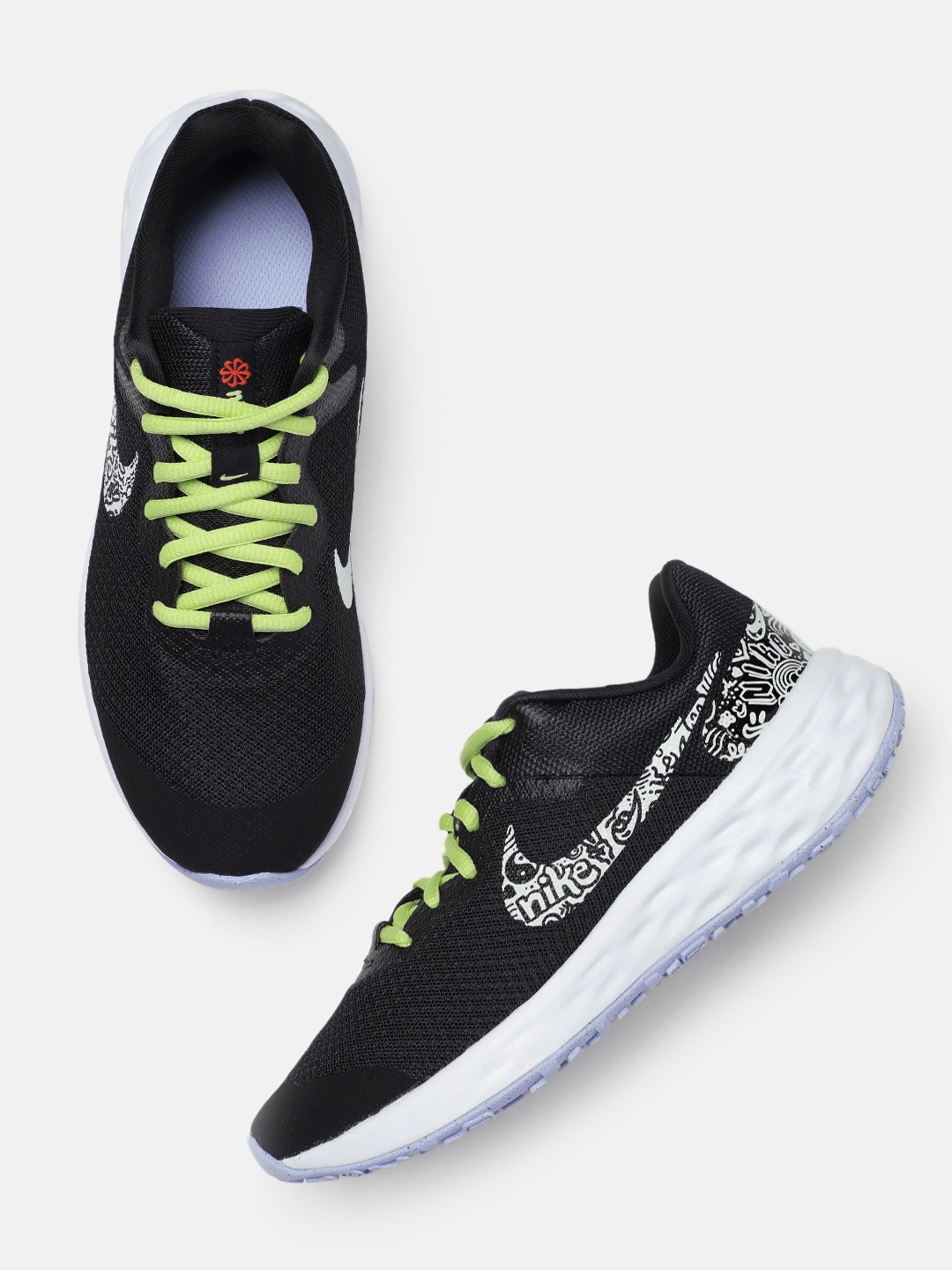 

Nike Kids Revolution 6 NN JP Running Shoes, Black