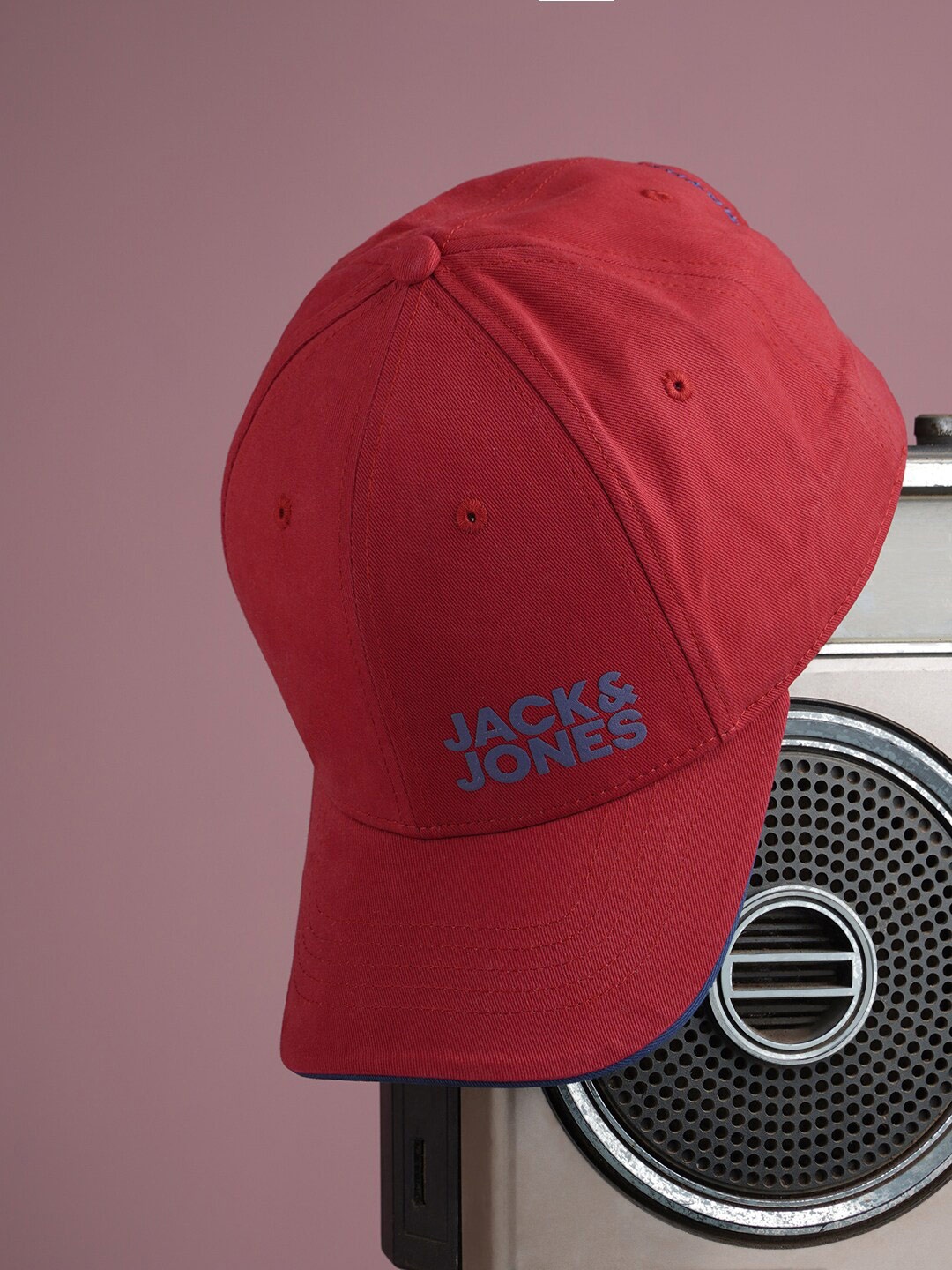 

Jack & Jones Men Printed Baseball Cap, Red