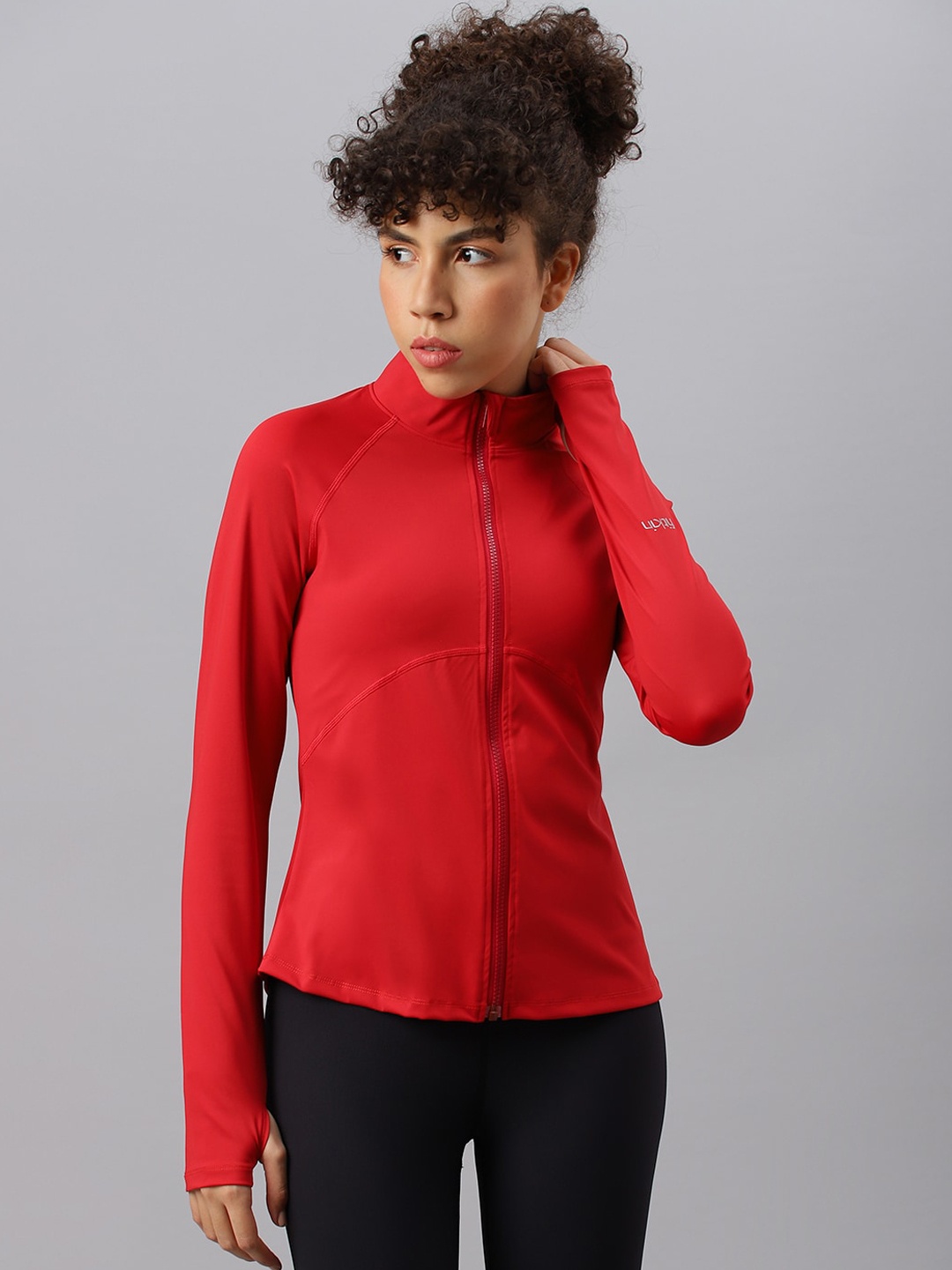 

Fitkin Women Lightweight Training or Gym Sporty Jacket, Red