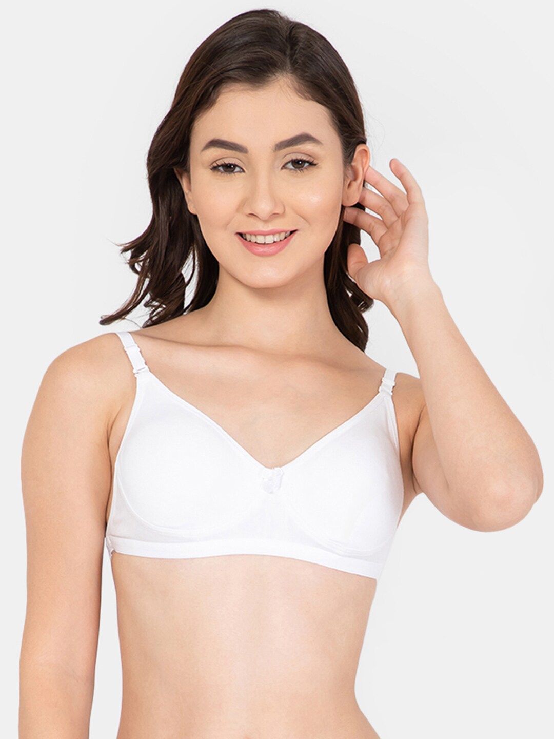 

Lady Lyka Non Padded Non Wired Every Day Cotton Bra, White