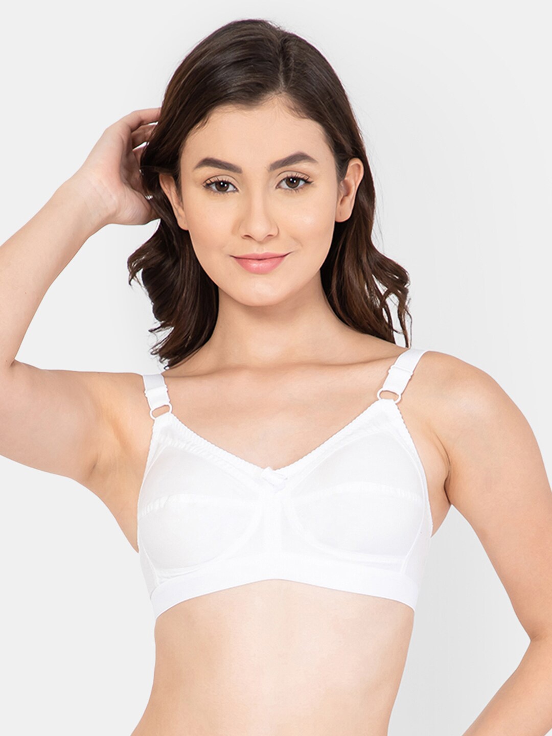 

Lady Lyka Non Padded Non Wired Every Day Cotton Bra, White