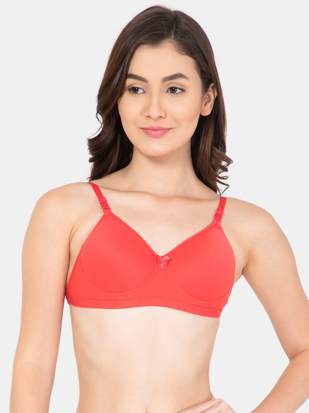

Lady Lyka Everyday Cotton Bra, Red