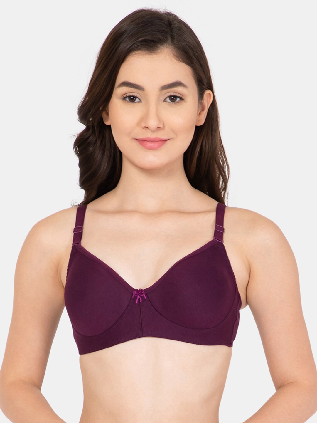 

Lady Lyka Non Padded Non Wired Every Day Cotton Bra, Purple