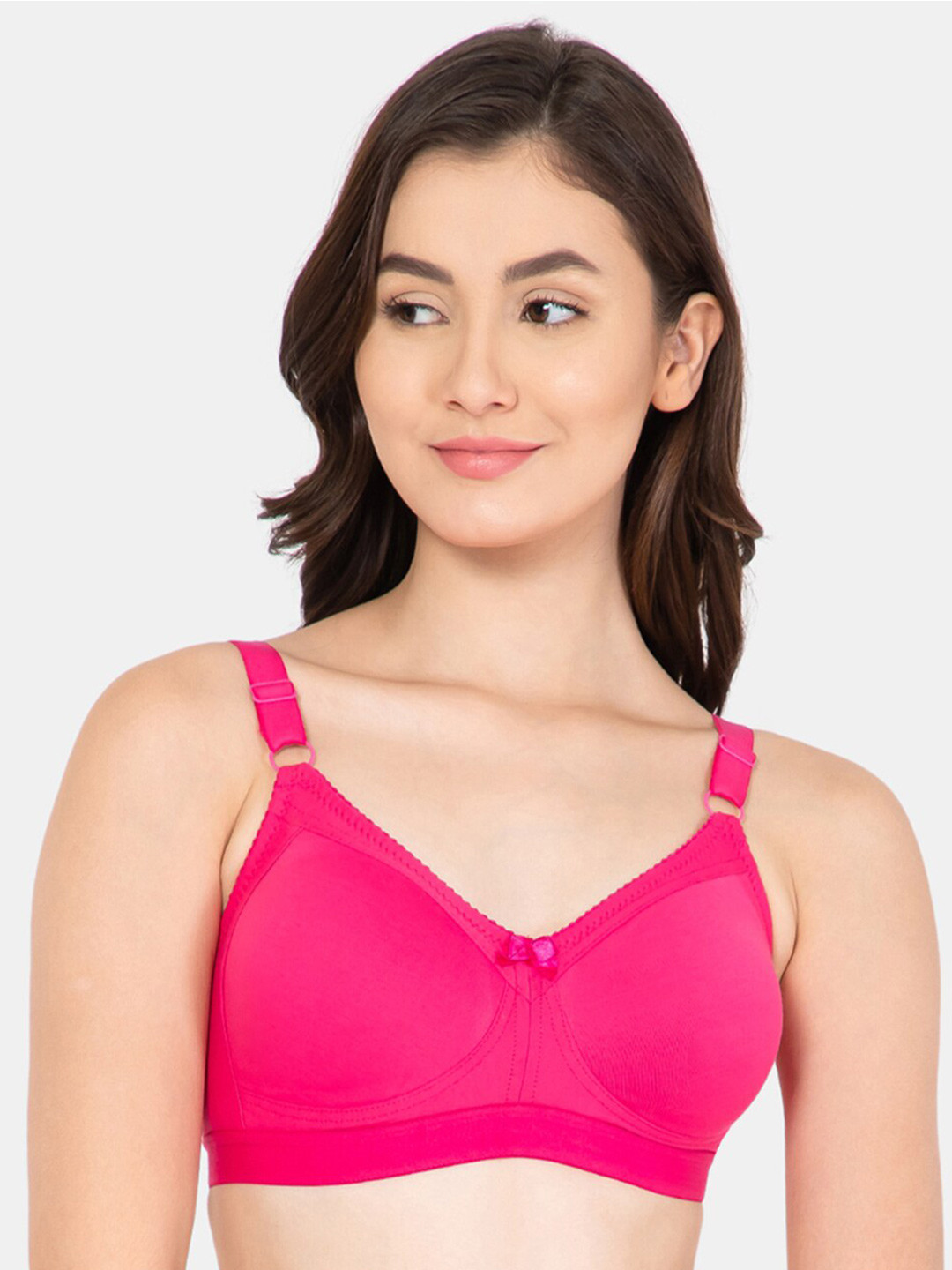 

Lady Lyka Everyday Cotton Bra, Magenta